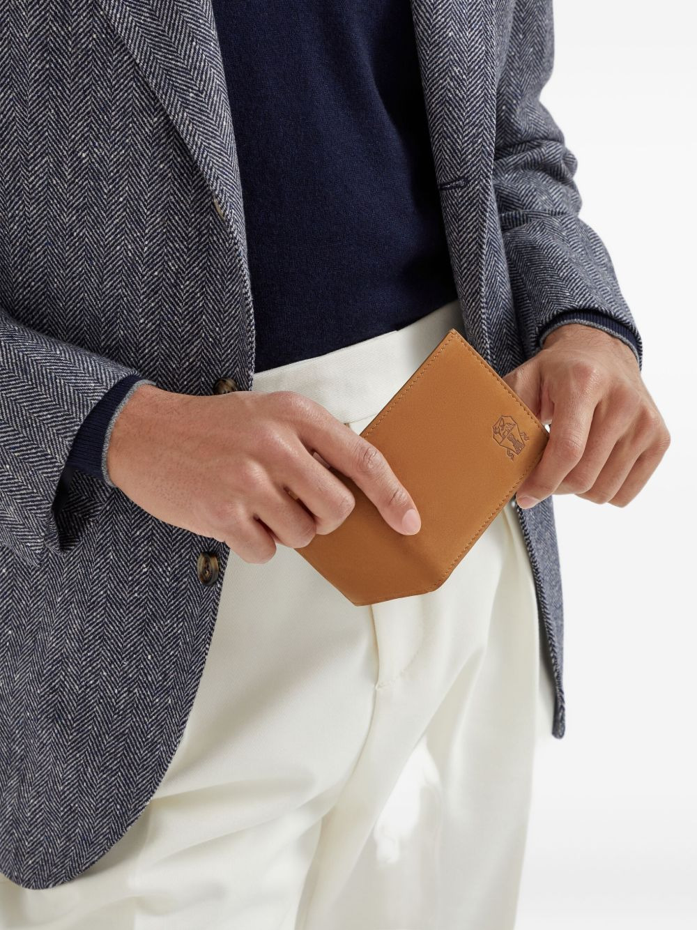 logo-embossed bi-fold wallet - 4