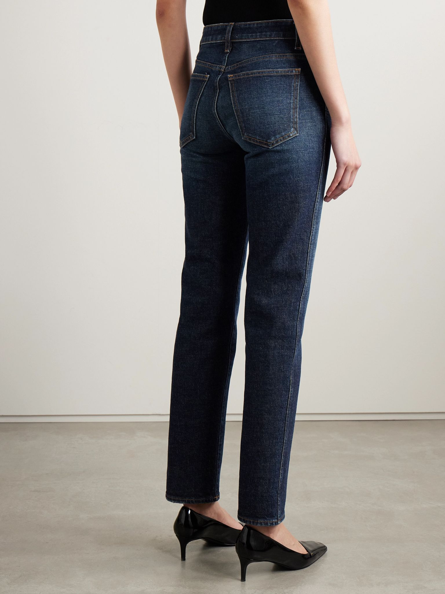 Viv high-rise slim-leg jeans Dark denim - 4