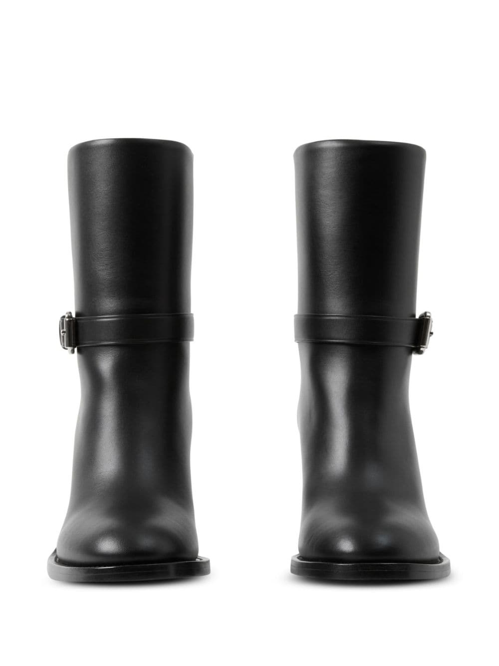 80mm leather ankle boots - 5