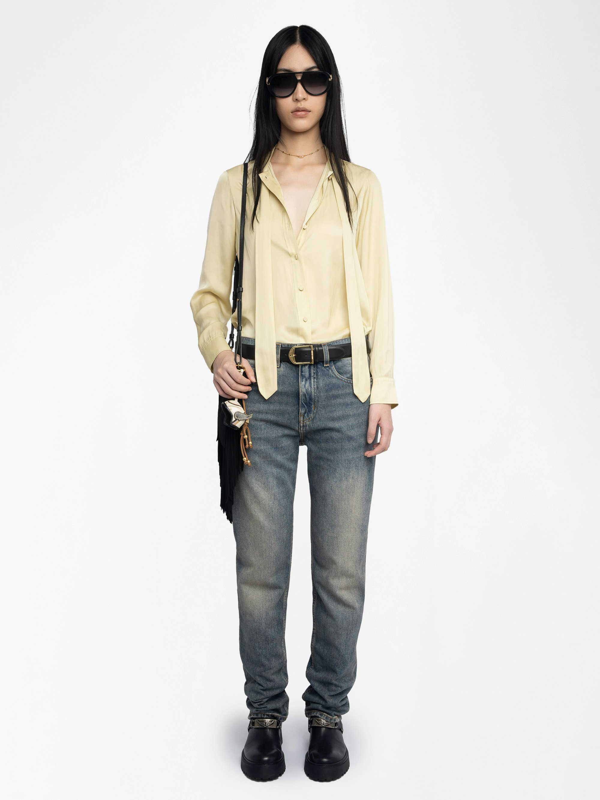 Tulba Satin Shirt - 2