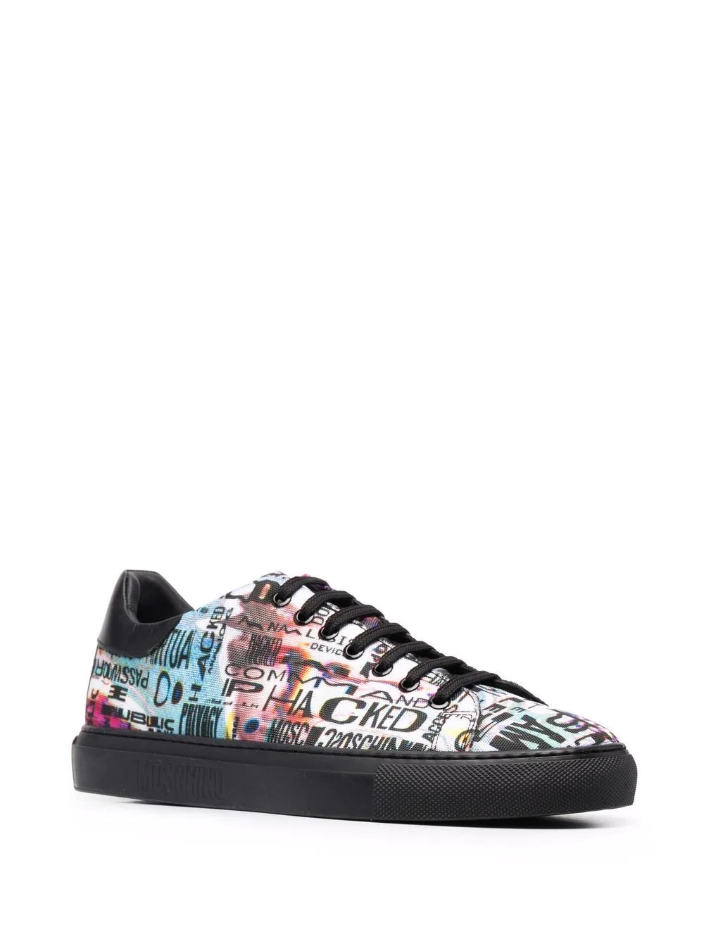 graphic-print low-top sneakers - 2