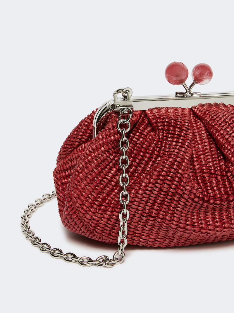 PALMAS Small raffia-effect Pasticcino Bag - ANTIQUE ROSE 3