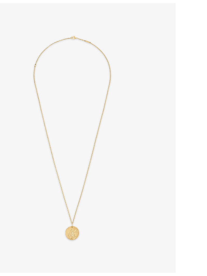 Zodiaque Aquarius 18ct yellow-gold medallion 1