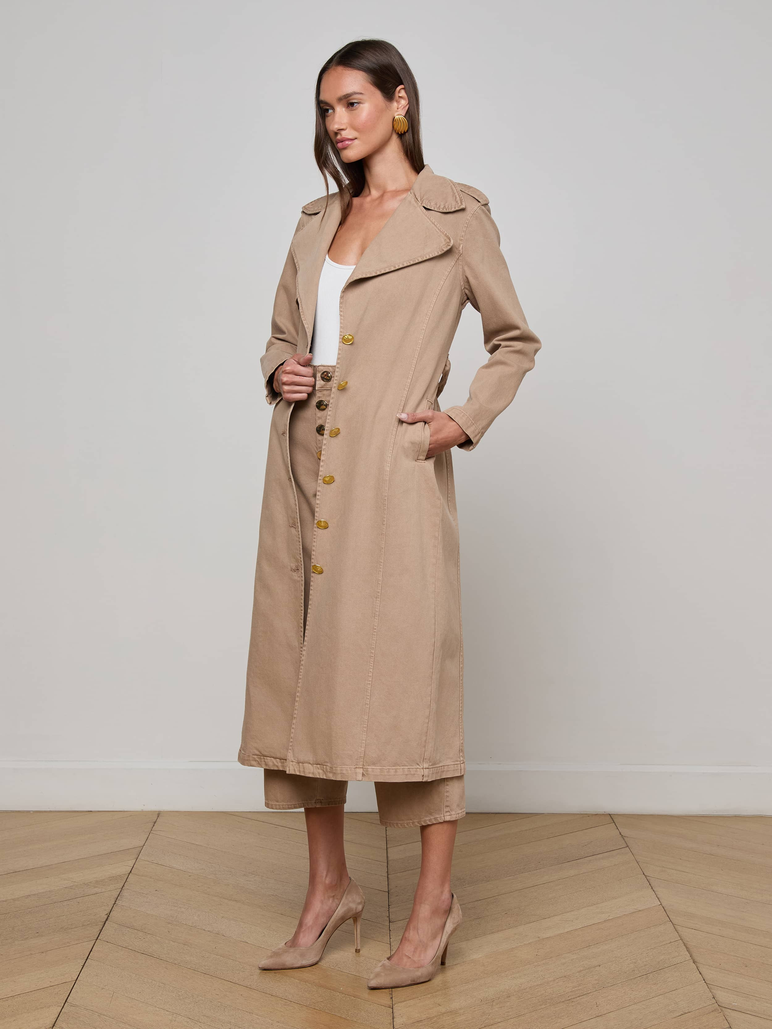 Zavia Denim Trench Coat - 3