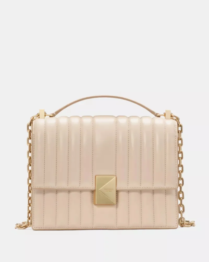 Deco Quilted Chain Shoulder Bag - 1