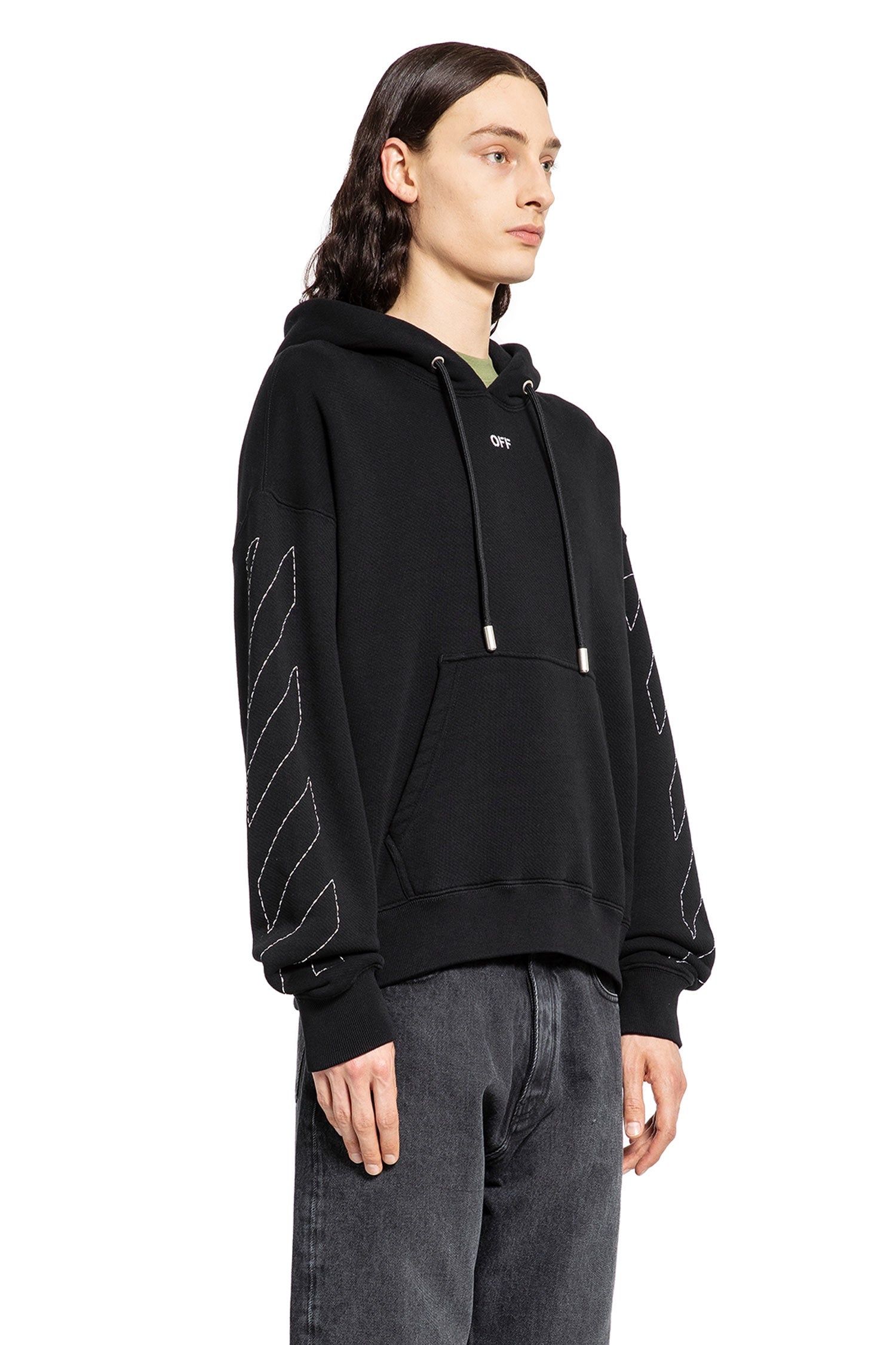 OFF-WHITE MAN BLACK SWEATSHIRTS - 2