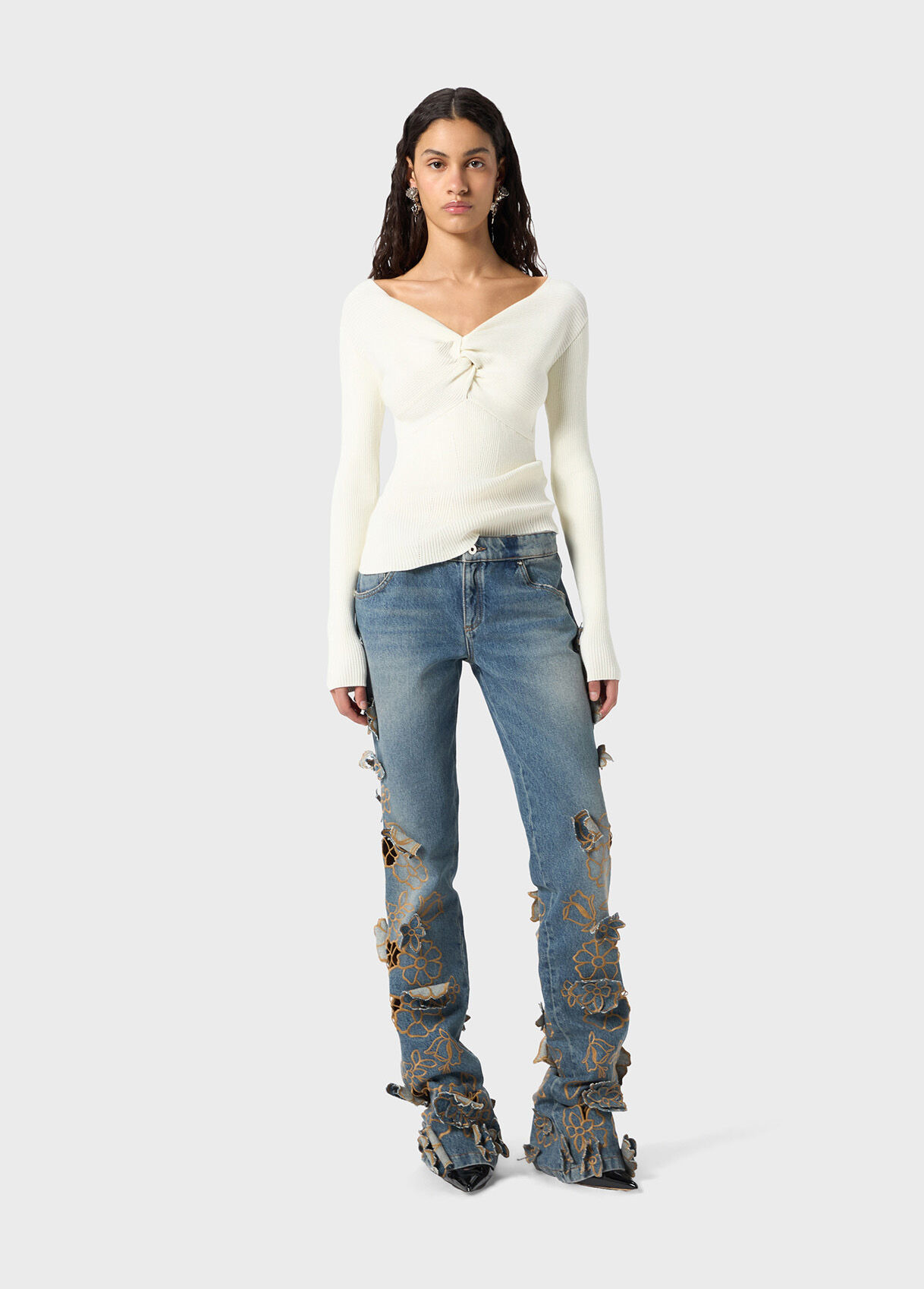 RIBBED TOP WITH KNOT - 5