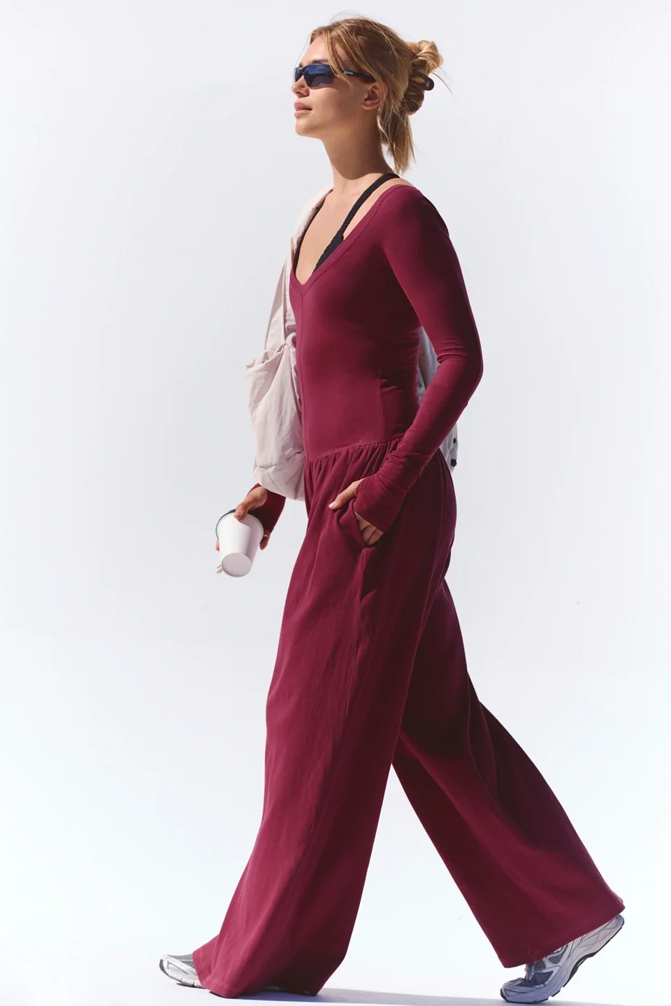 Hot Shot Wide-Leg Onesie - 1