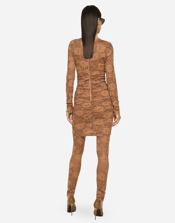 Short floral lace dress - 3