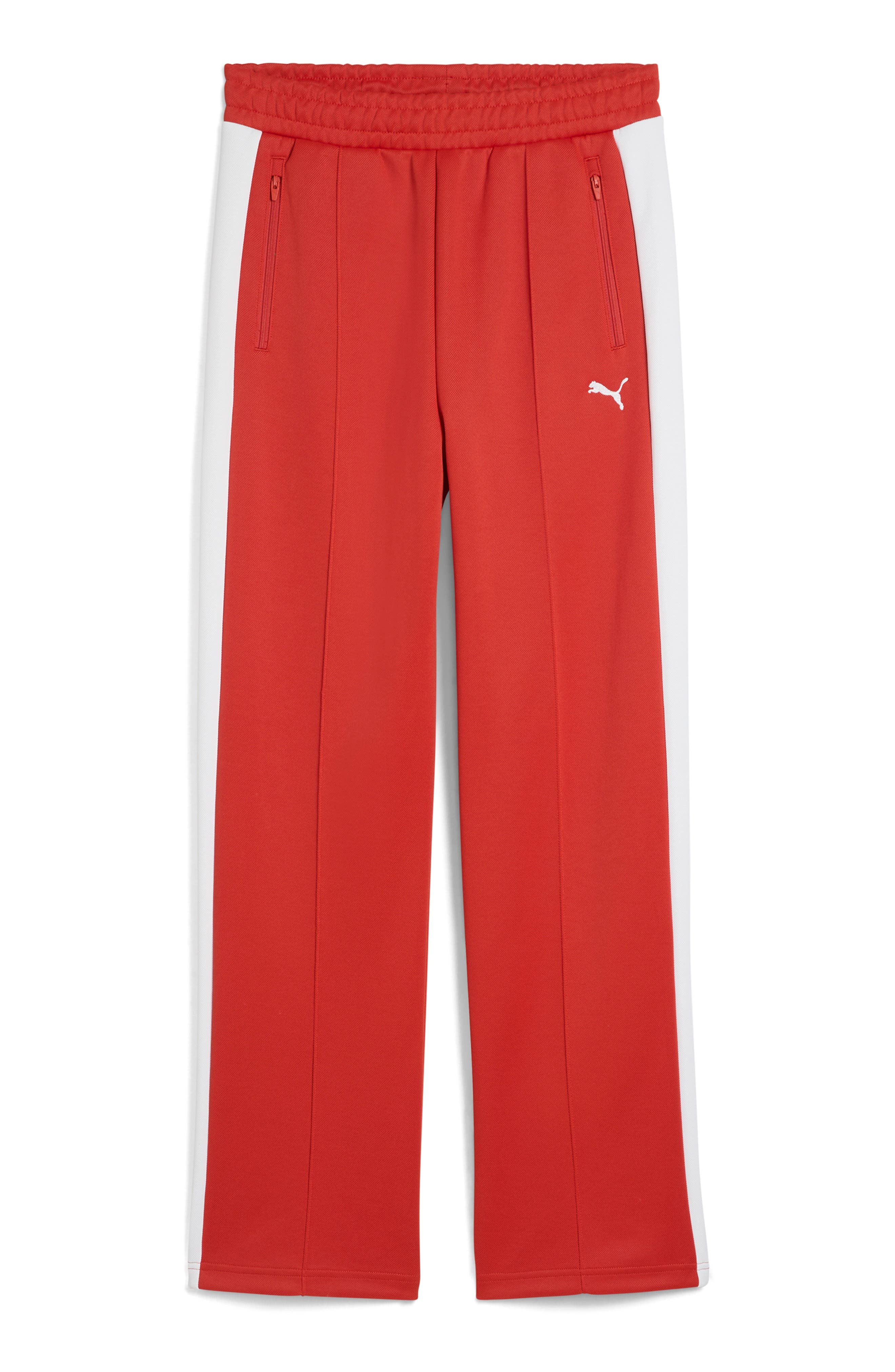 PUMA T7 Always On Straight Leg Track Pants in Red Fire at Nordstrom - 5