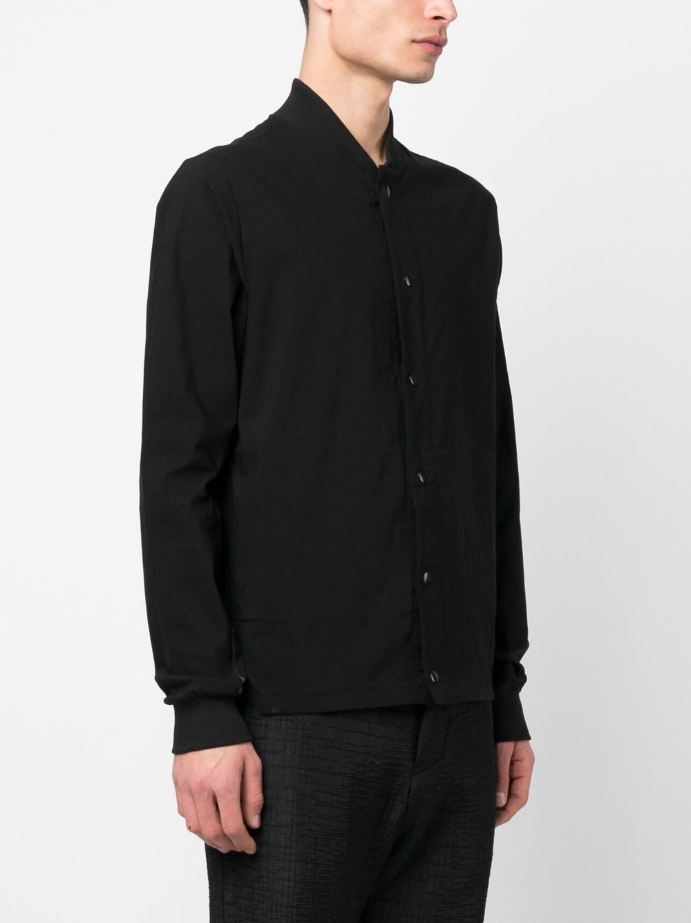 band collar shirt jacket - 3