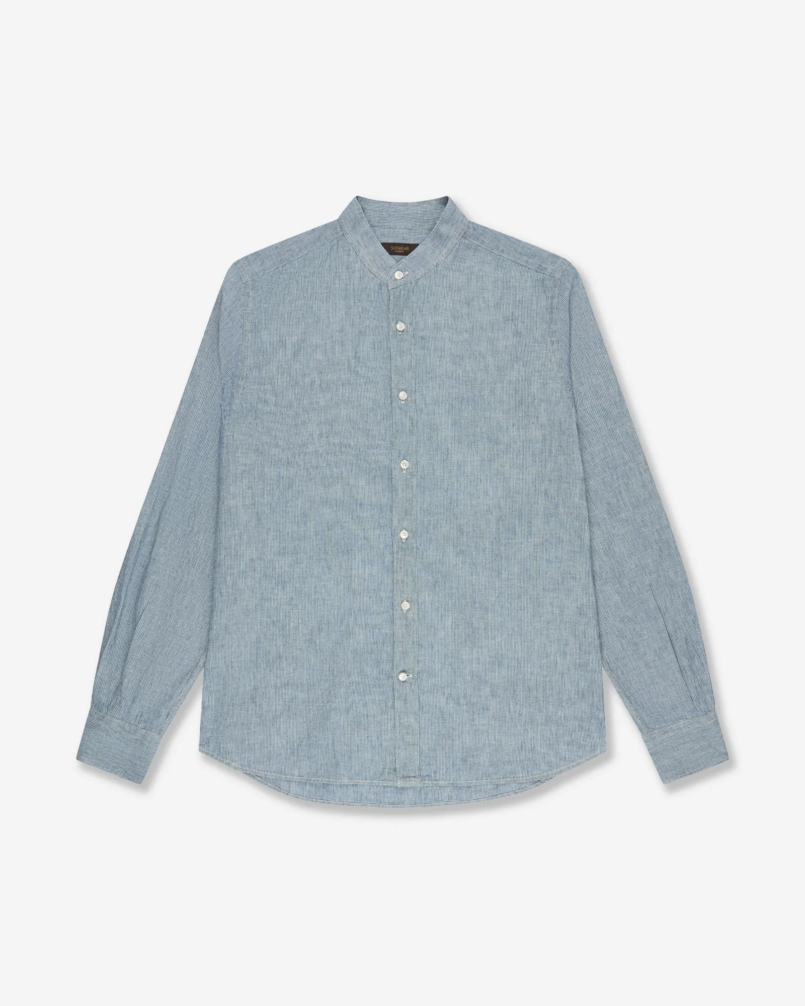 Regular fit linen and cotton shirt - 1