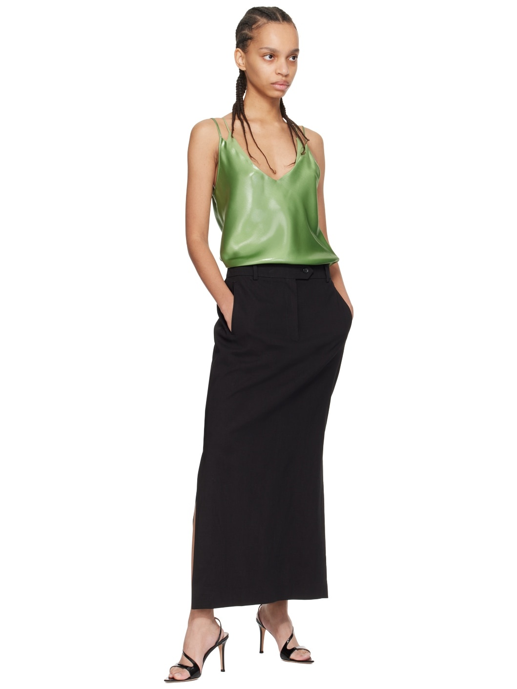 Green Layered Camisole - 5