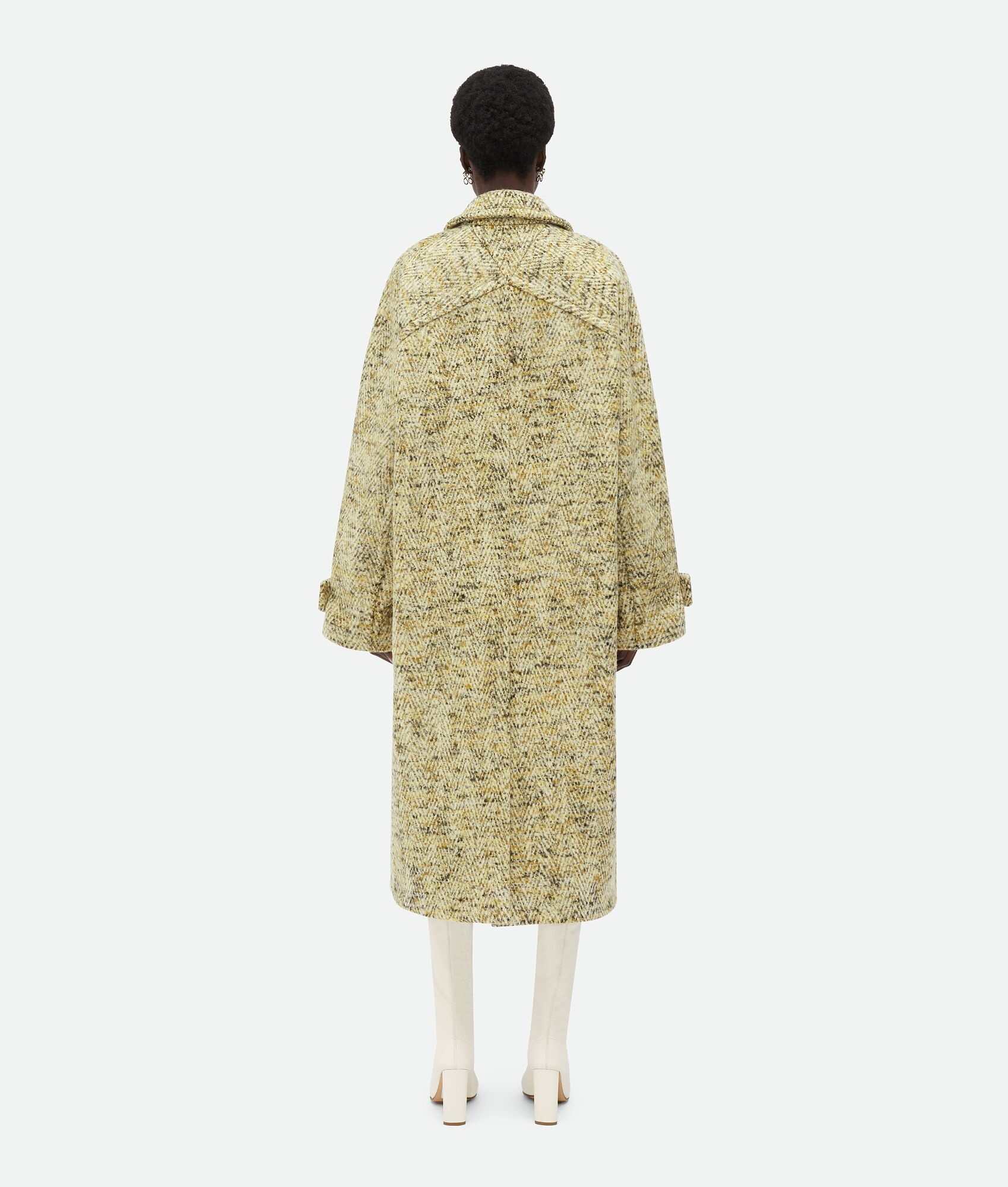 Chevron Mouline Wool Coat - 3