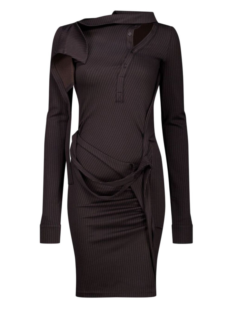 Ada pinstriped mini dress 1