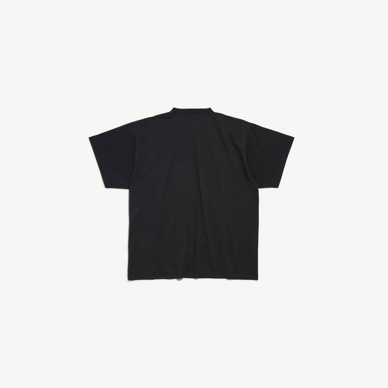 BALENCIAGA Men's The Door Oversized T-shirt in Black outlook