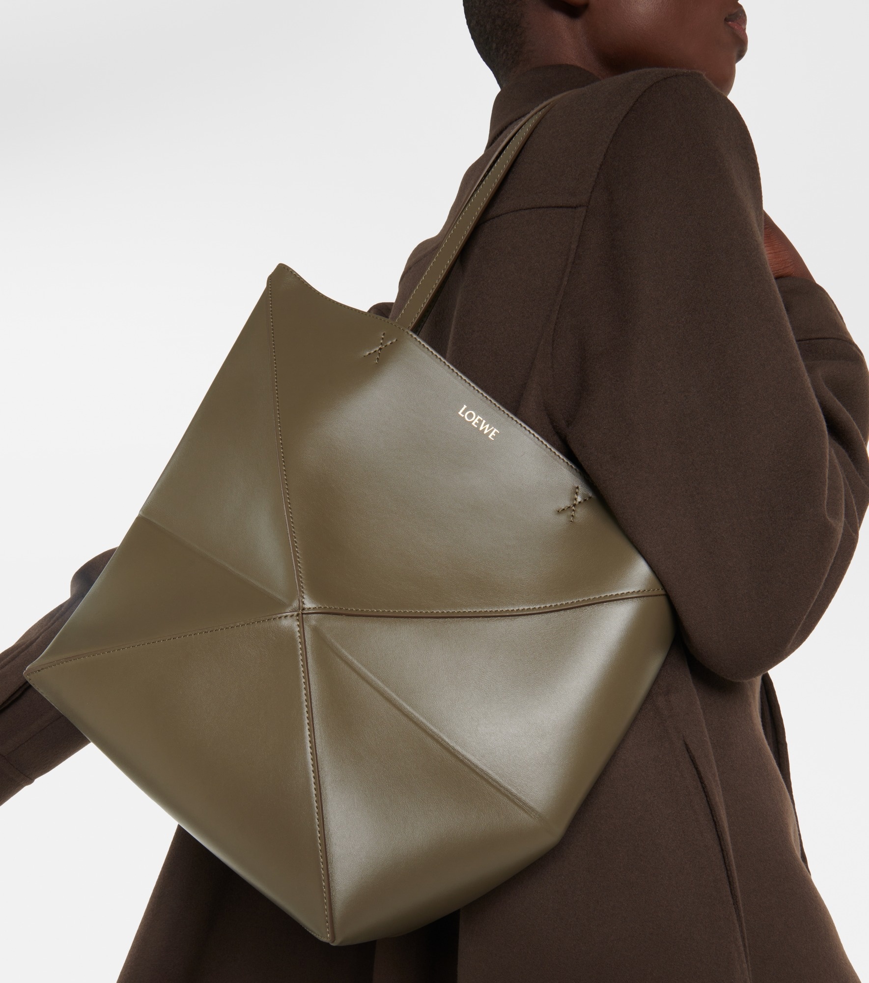 Puzzle Fold Medium leather tote bag - 2