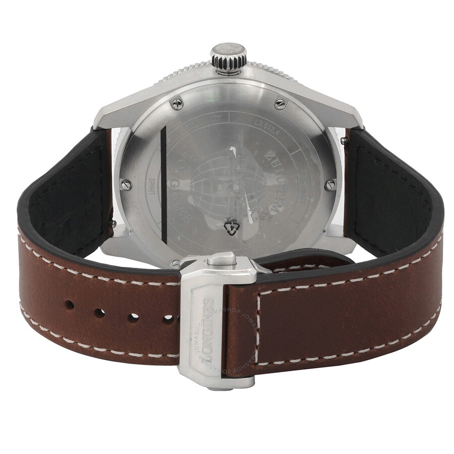 Longines Spirit Zulu Time Automatic Black Dial Men's Watch L3.812.4.53.2 - 3