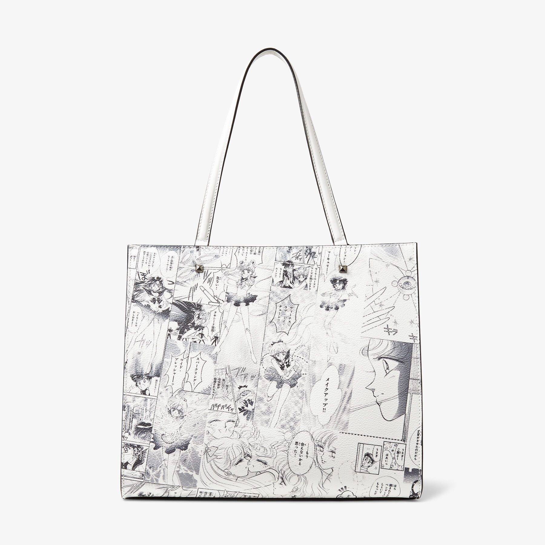 Sailor Moon & Tuxedo Mask Varenne Tote
Monochrome Manga Printed PU Leather Tote Bag - 6