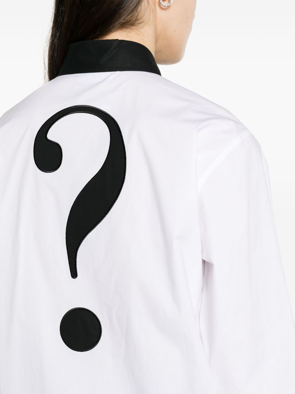 Question Mark-print cotton shirt - 5