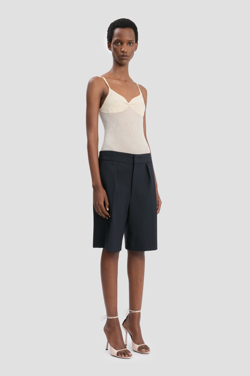 Tailored Shorts In Navy 3