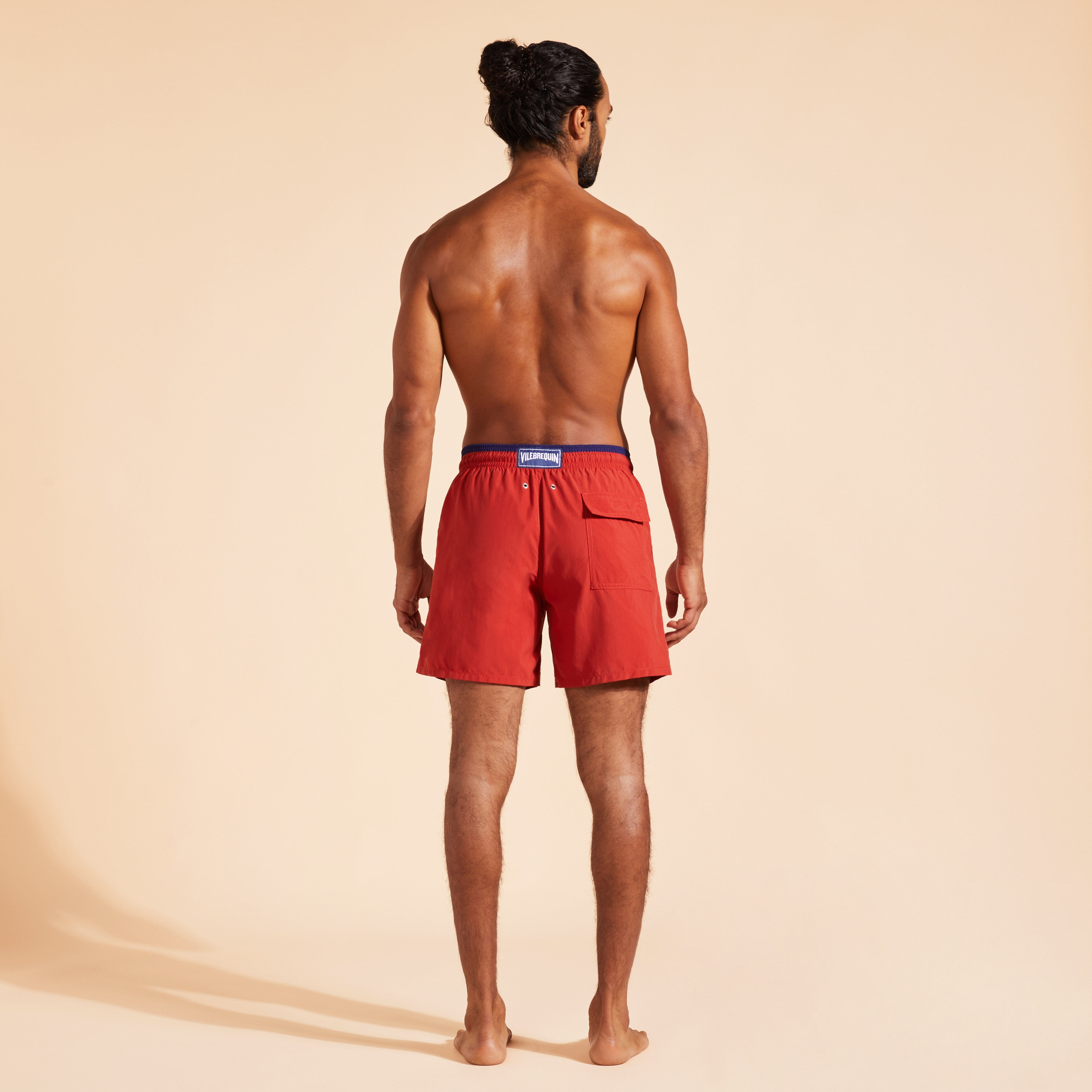 Men Swim Trunks Bicolor - 4