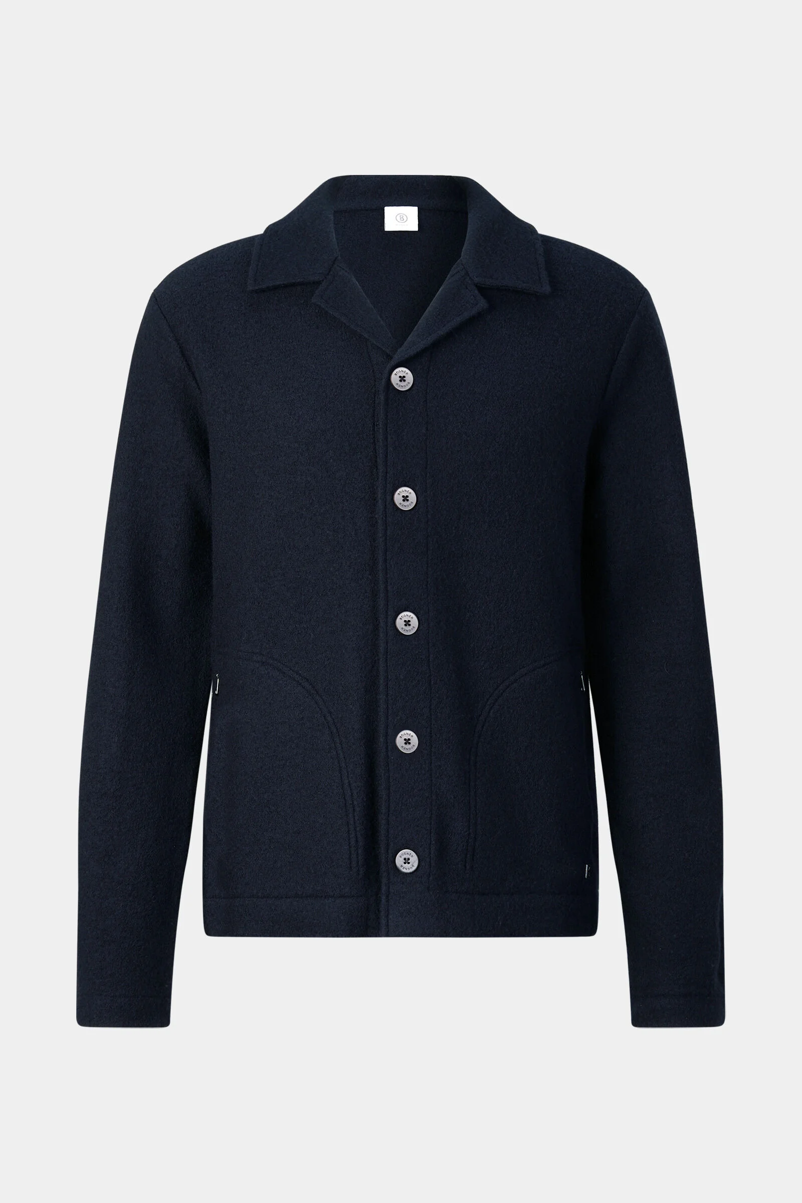 Wool overshirt Blanco in Navy blue - 1