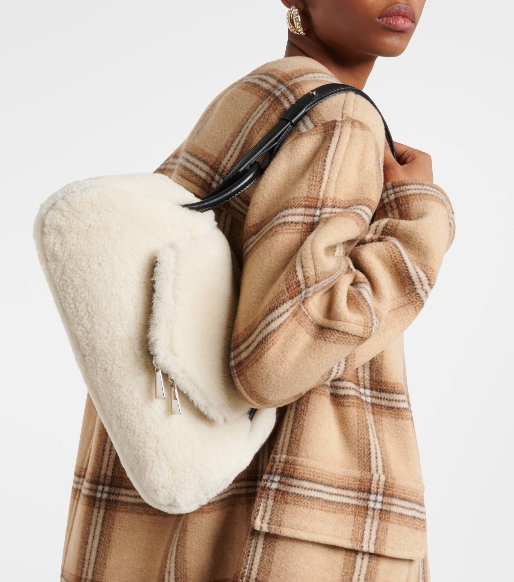 Gemini Small shearling shoulder bag - 2