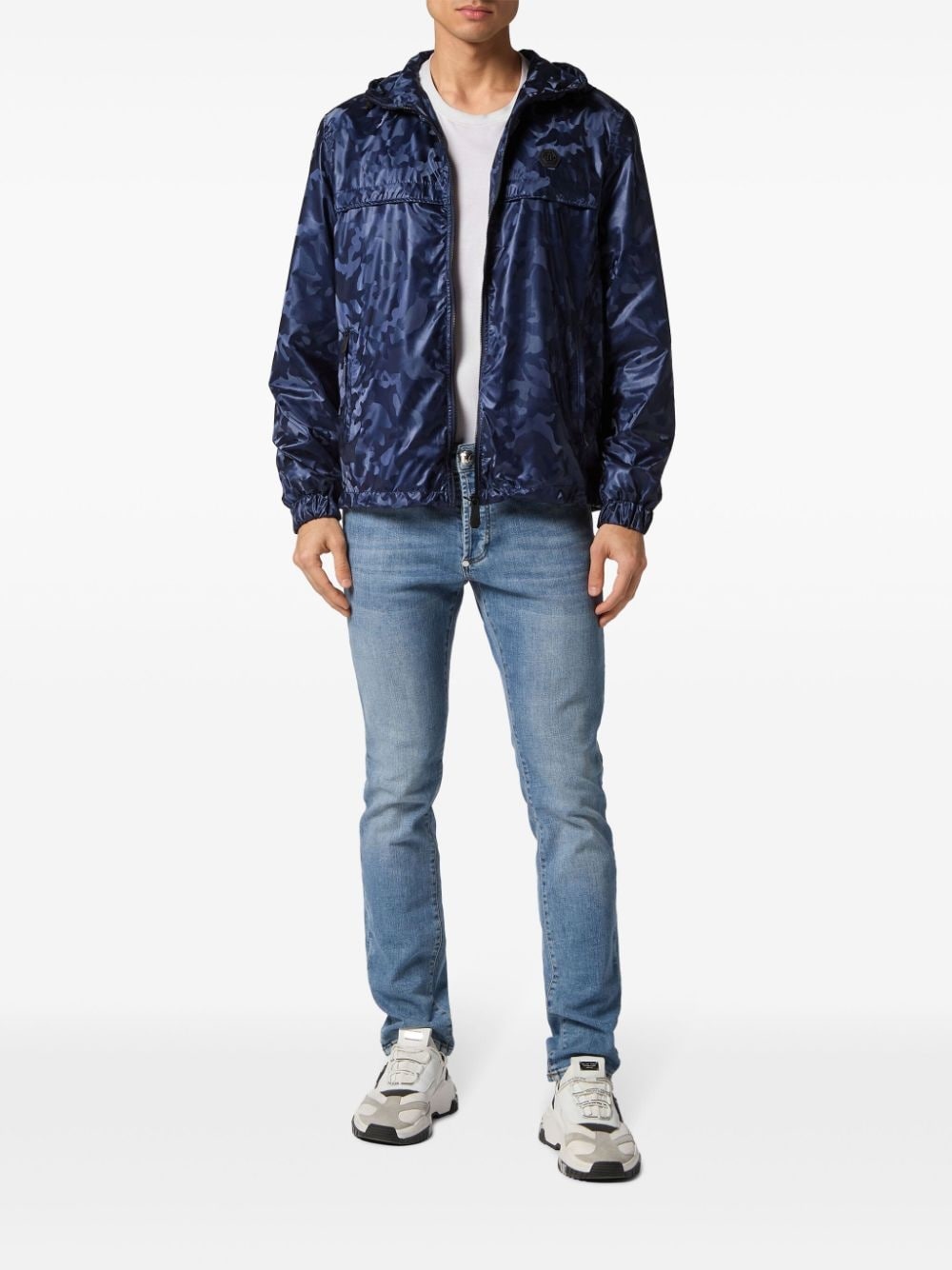 camouflage-print hooded windbreaker - 2