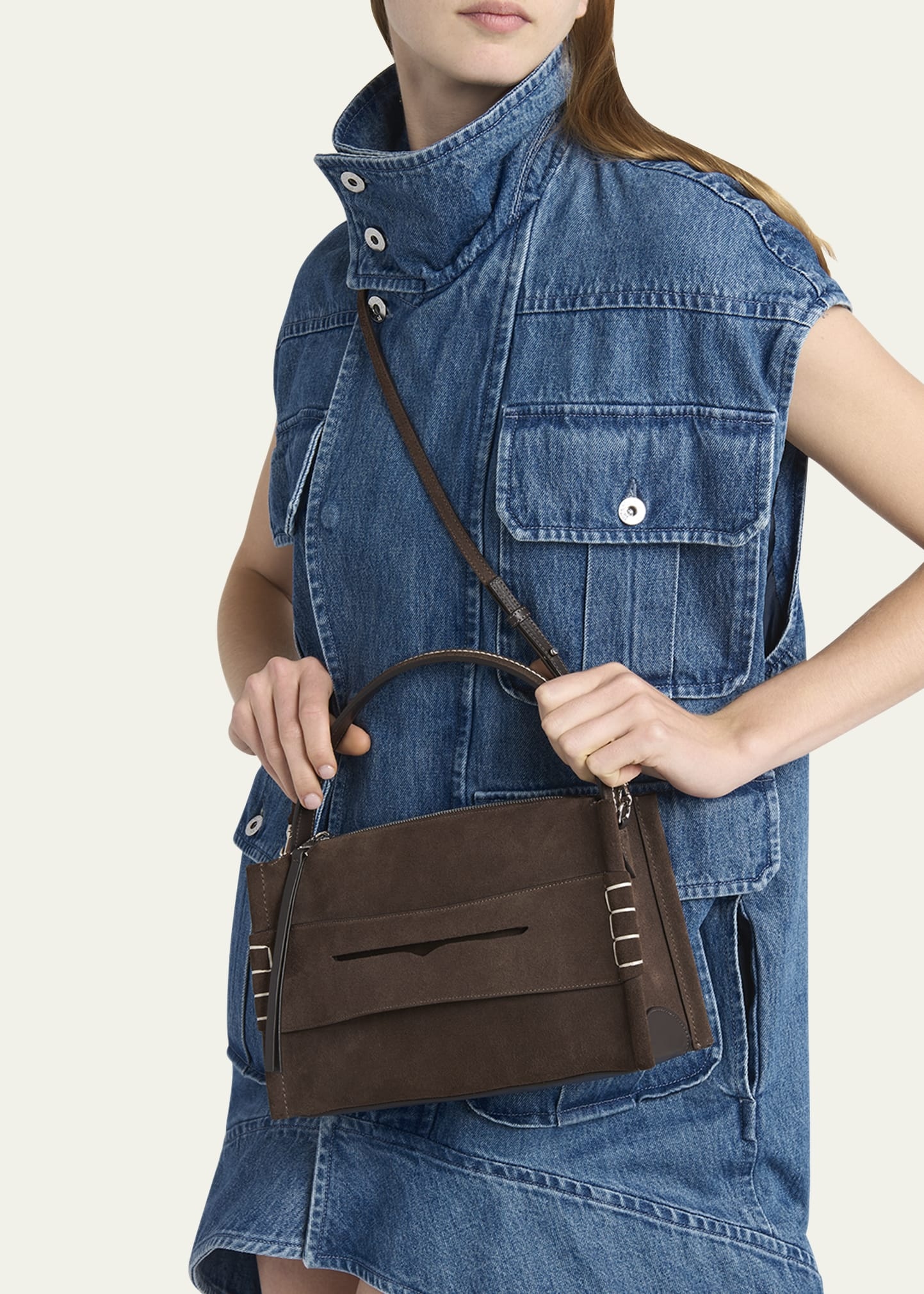 Loafer Suede Crossbody Bag - 2