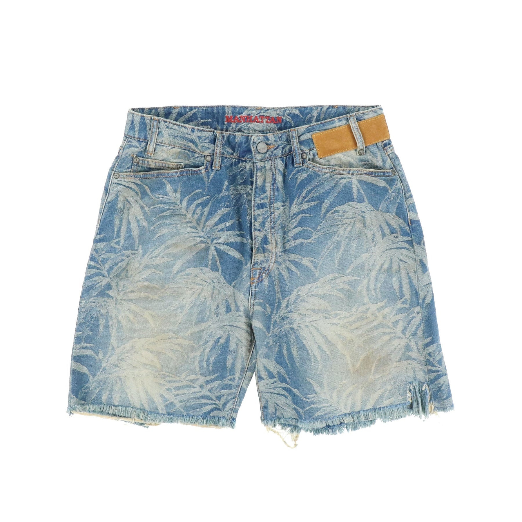 JUNGLE DENIM SHORTS / LIGHT BLU OFF - 1