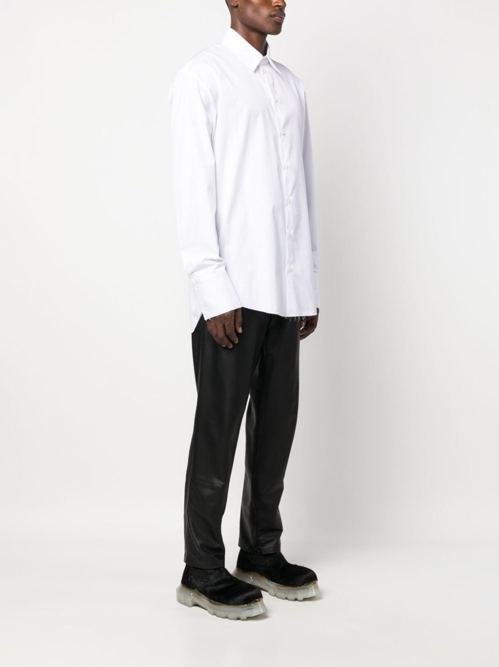 classic collar cotton shirt - 5
