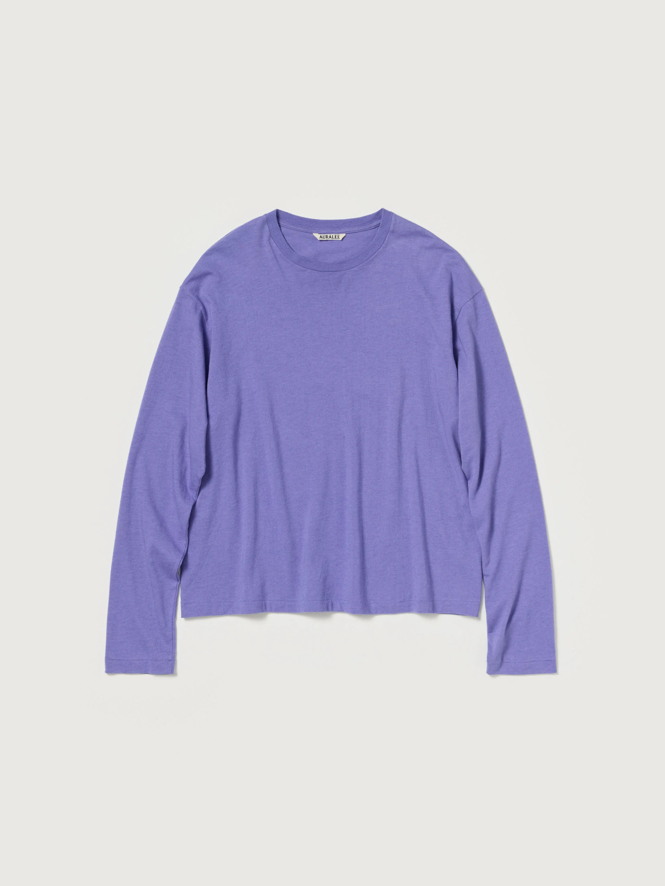 BRUSHED ORGANIC COTTON JERSEY L/S TEE - 1