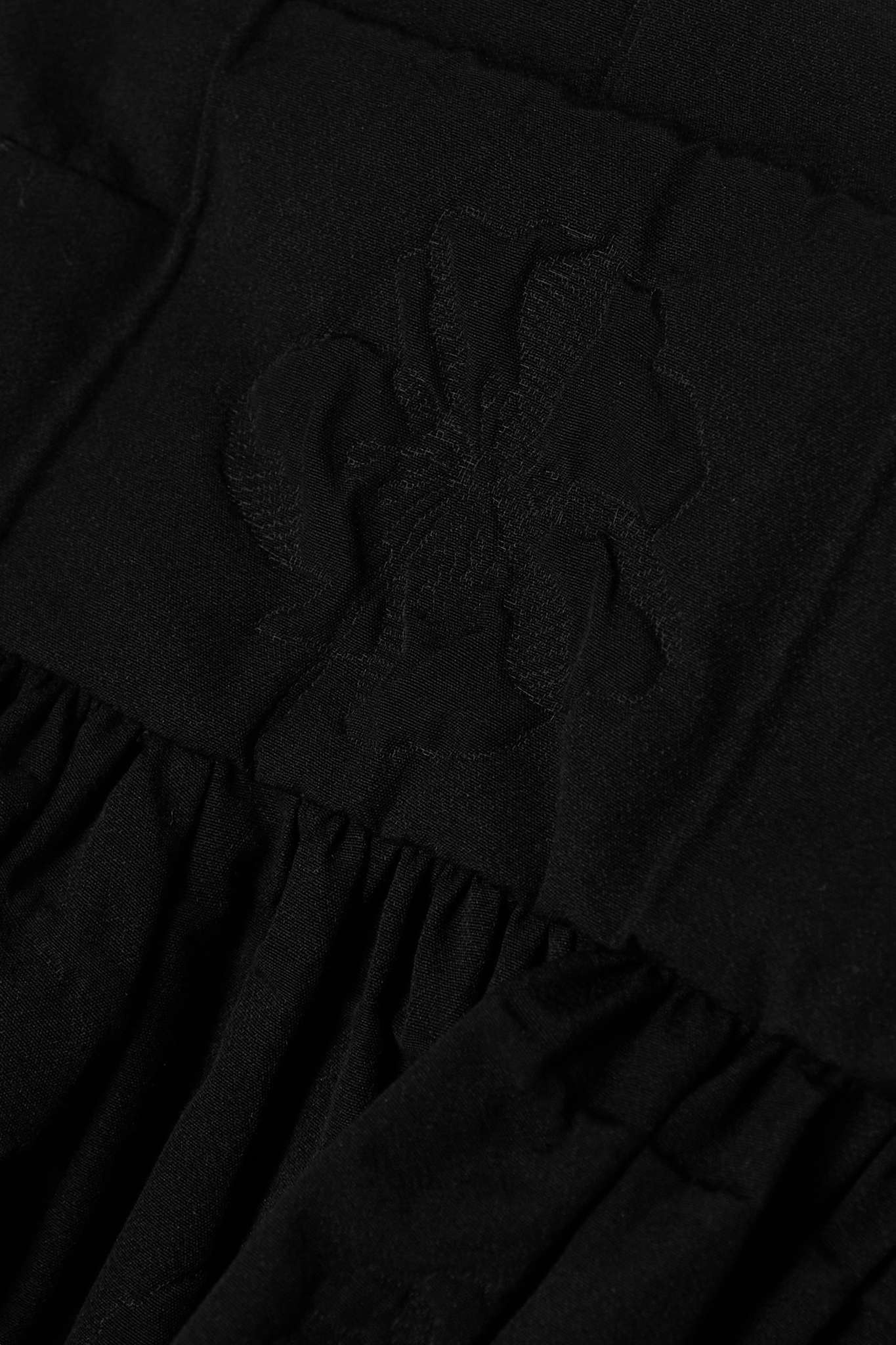 Debra ruffled cotton-blend cloqué peplum camisole - 4