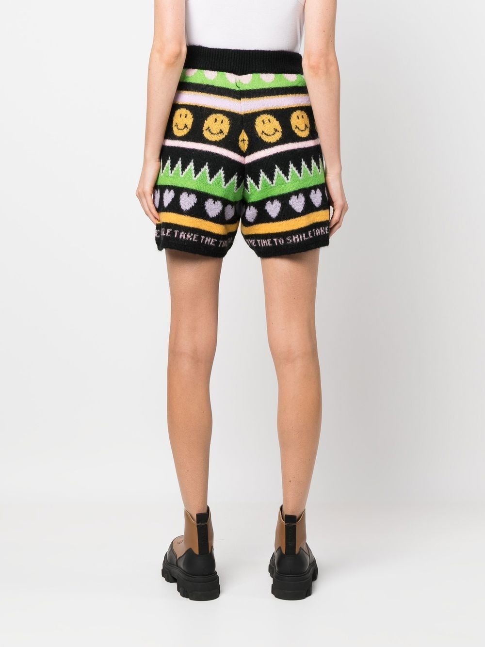 GRAPHIC-PRINT KNITTED SHORTS - 5