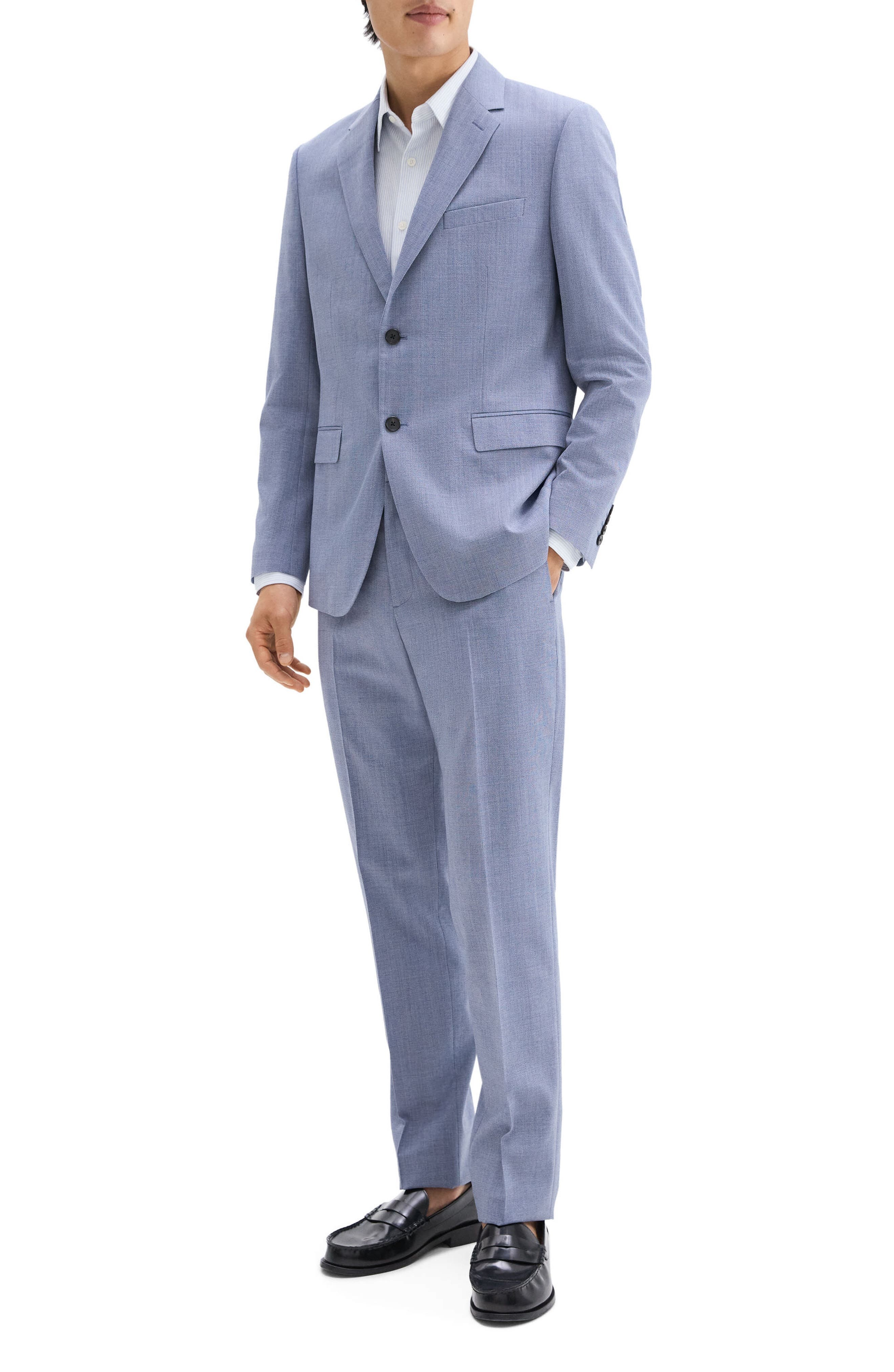 Theory Chambers Wool Blend Sport Coat in Light Indigo at Nordstrom - 8