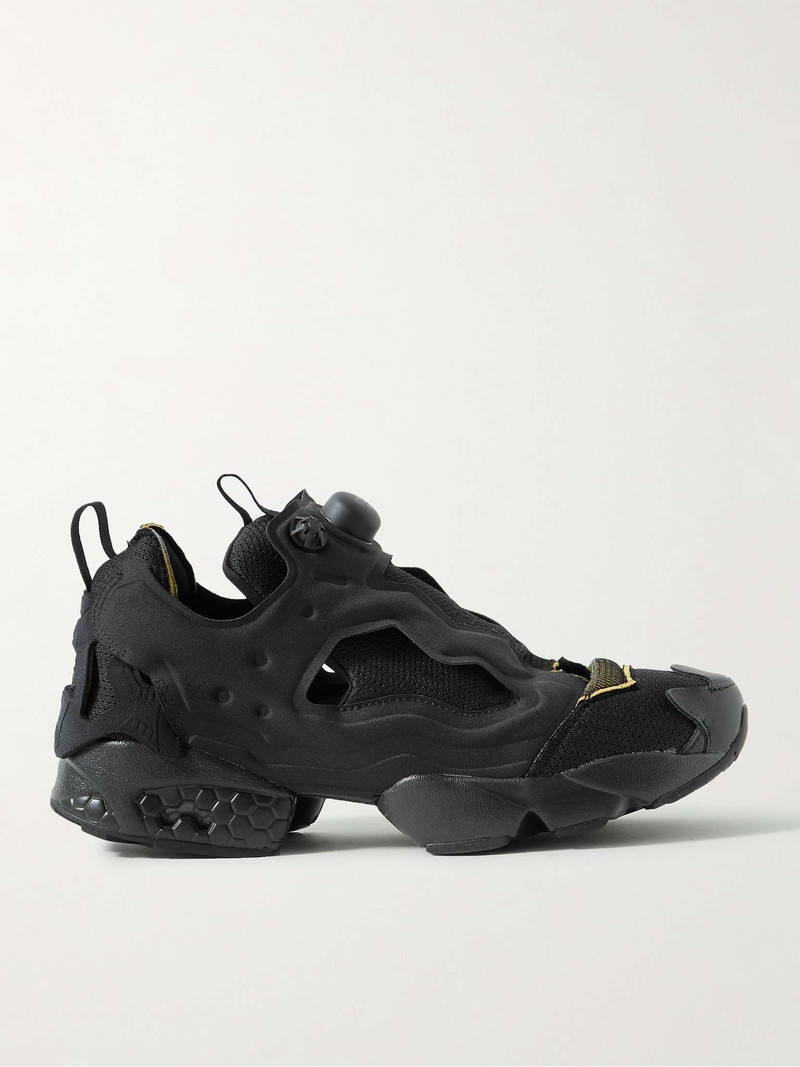 + Maison Margiela Project 0 Memory Of Leather-Trimmed Neoprene and Mesh Sneakers - 1
