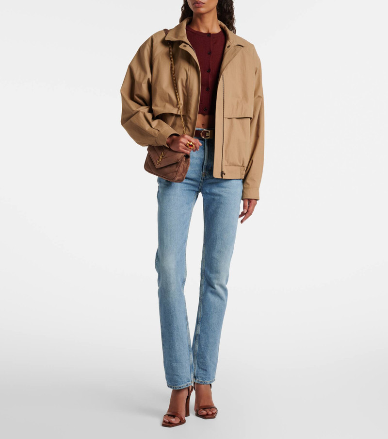 SAINT LAURENT Loulou Mini matelassé suede shoulder bag outlook