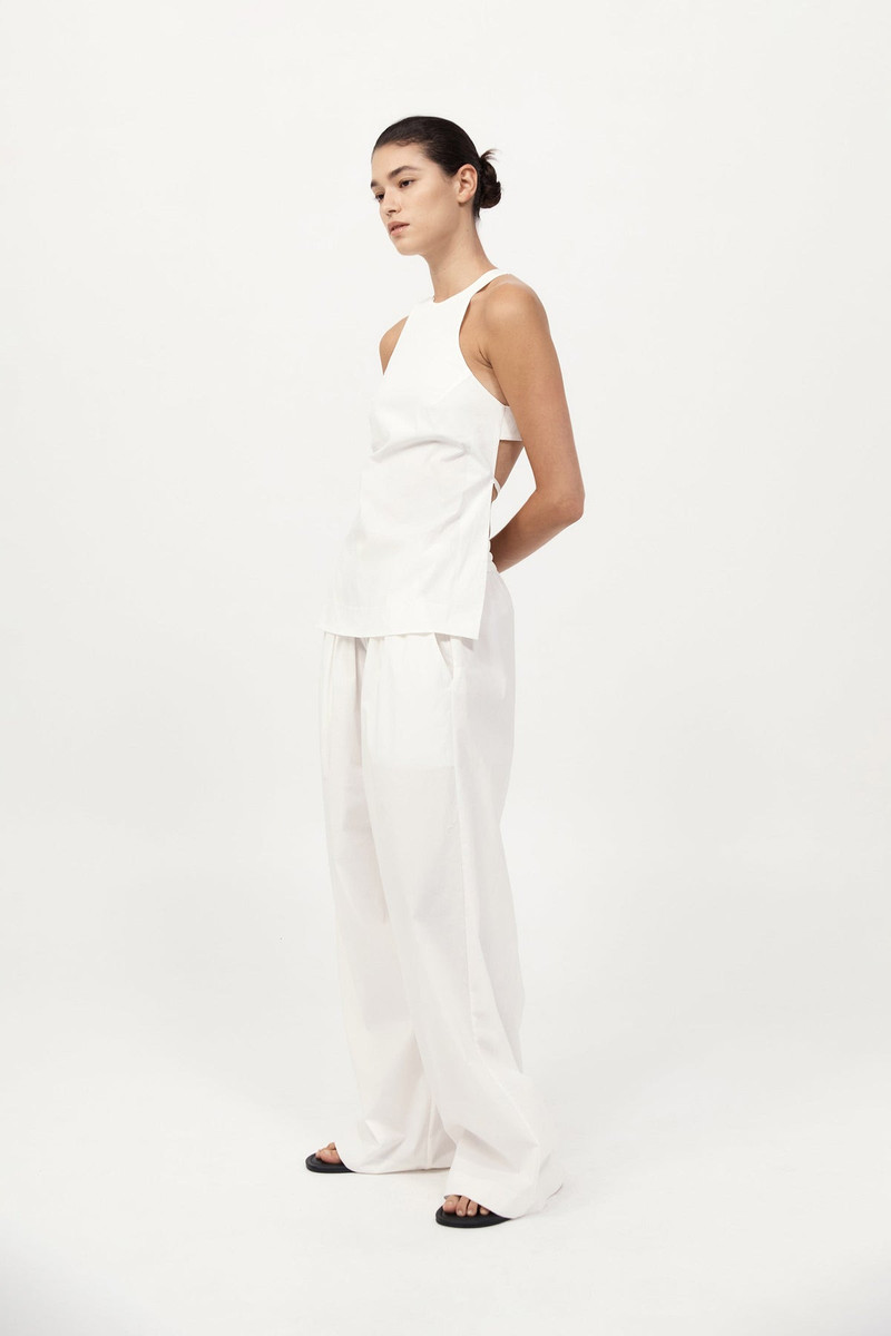 Everyday Drawstring Pants - White 5