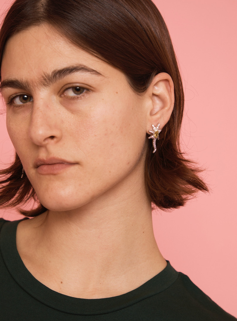 Collina Strada PINK LEMONADE STAR TRAIL EARRINGS outlook