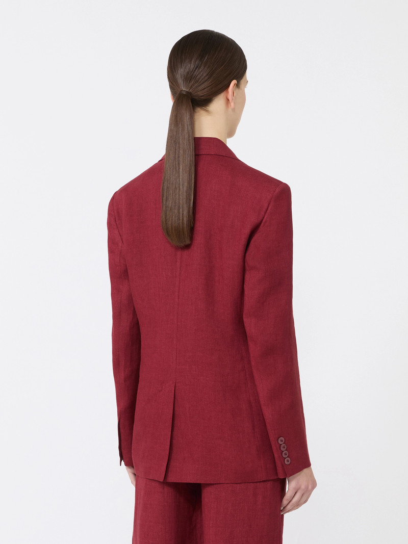 BELLO Linen twill blazer - BRICK RED 4