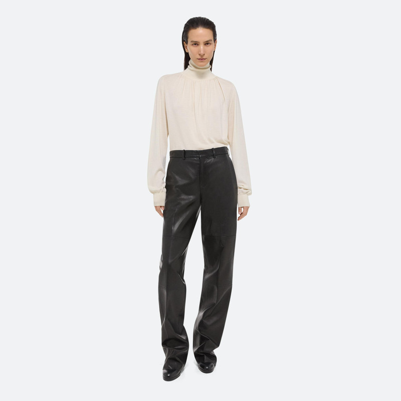 Helmut Lang RUCHED WOOL-SILK TURTLENECK outlook