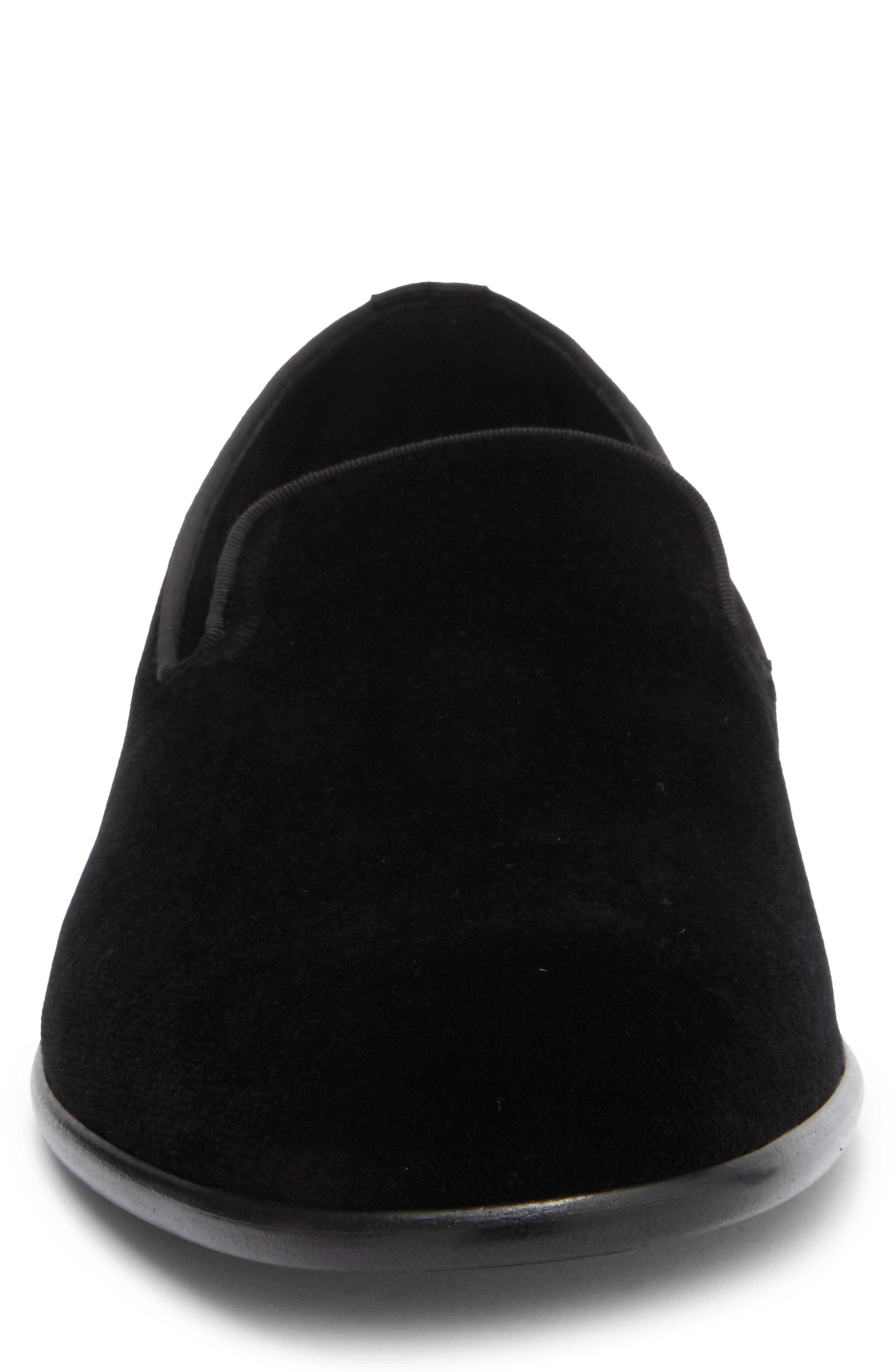 Dolce&Gabbana Velveteen Venetian Loafer in 80999 Black at Nordstrom - 4