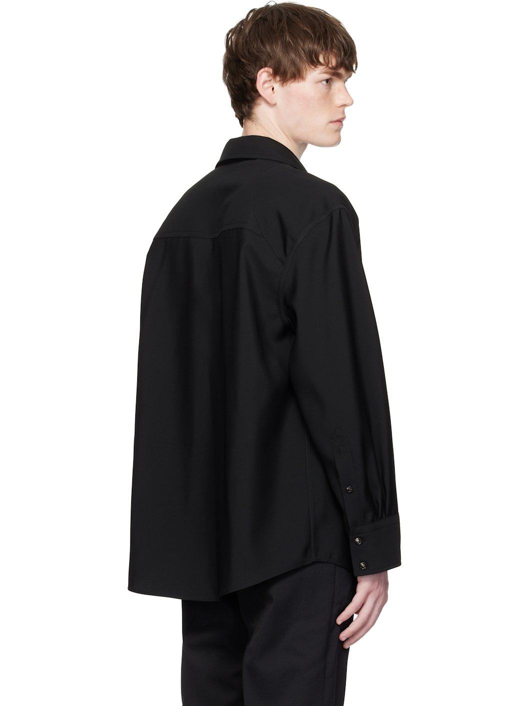 Black Light Wool Shirt - 3