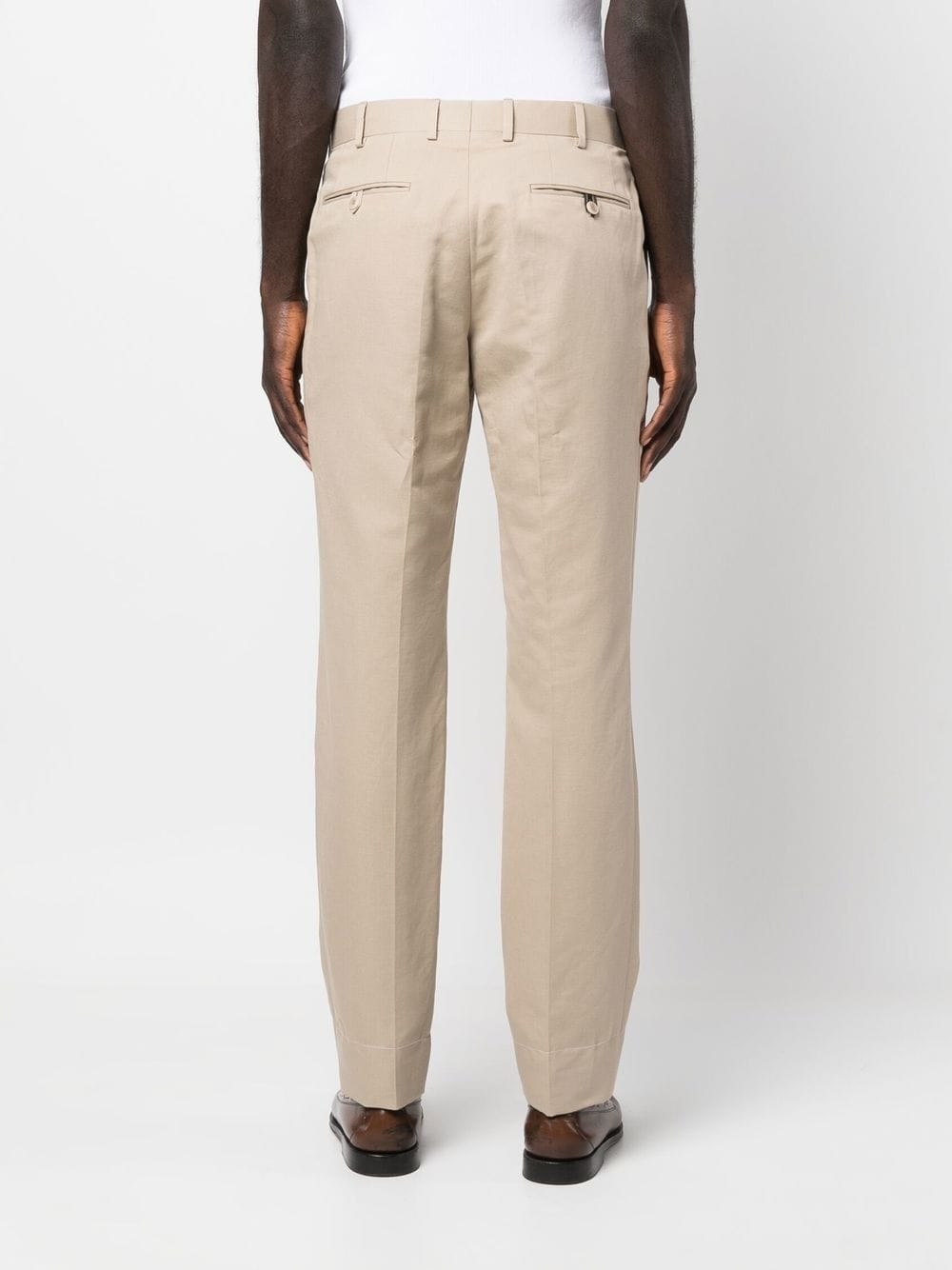 slim-cut cotton chinos - 4