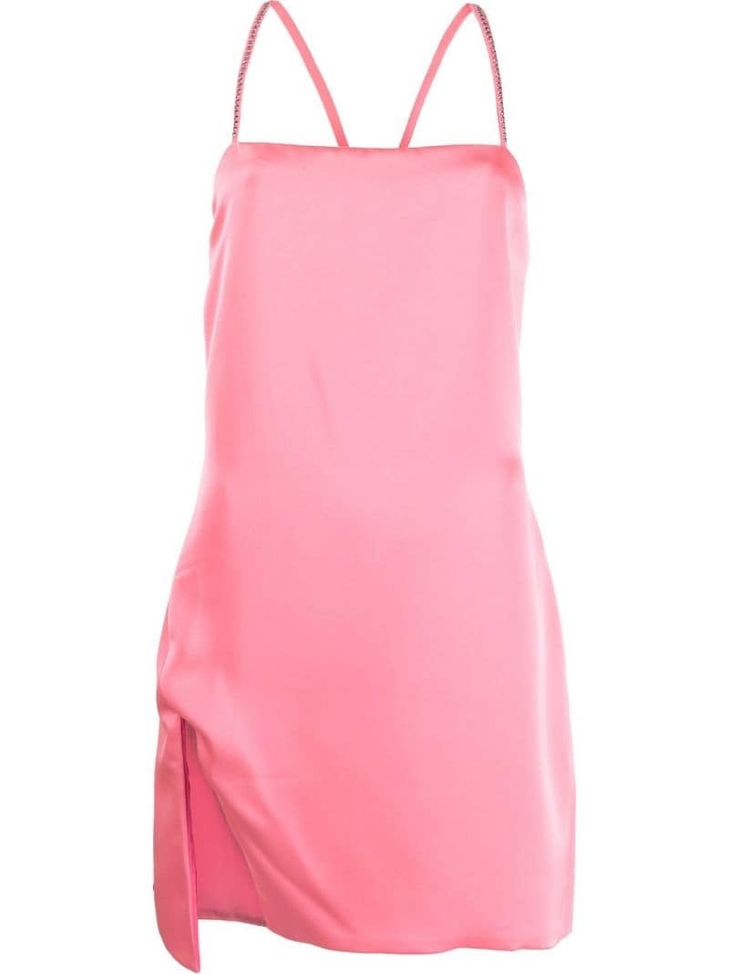 square-neck slip mini dress - 2