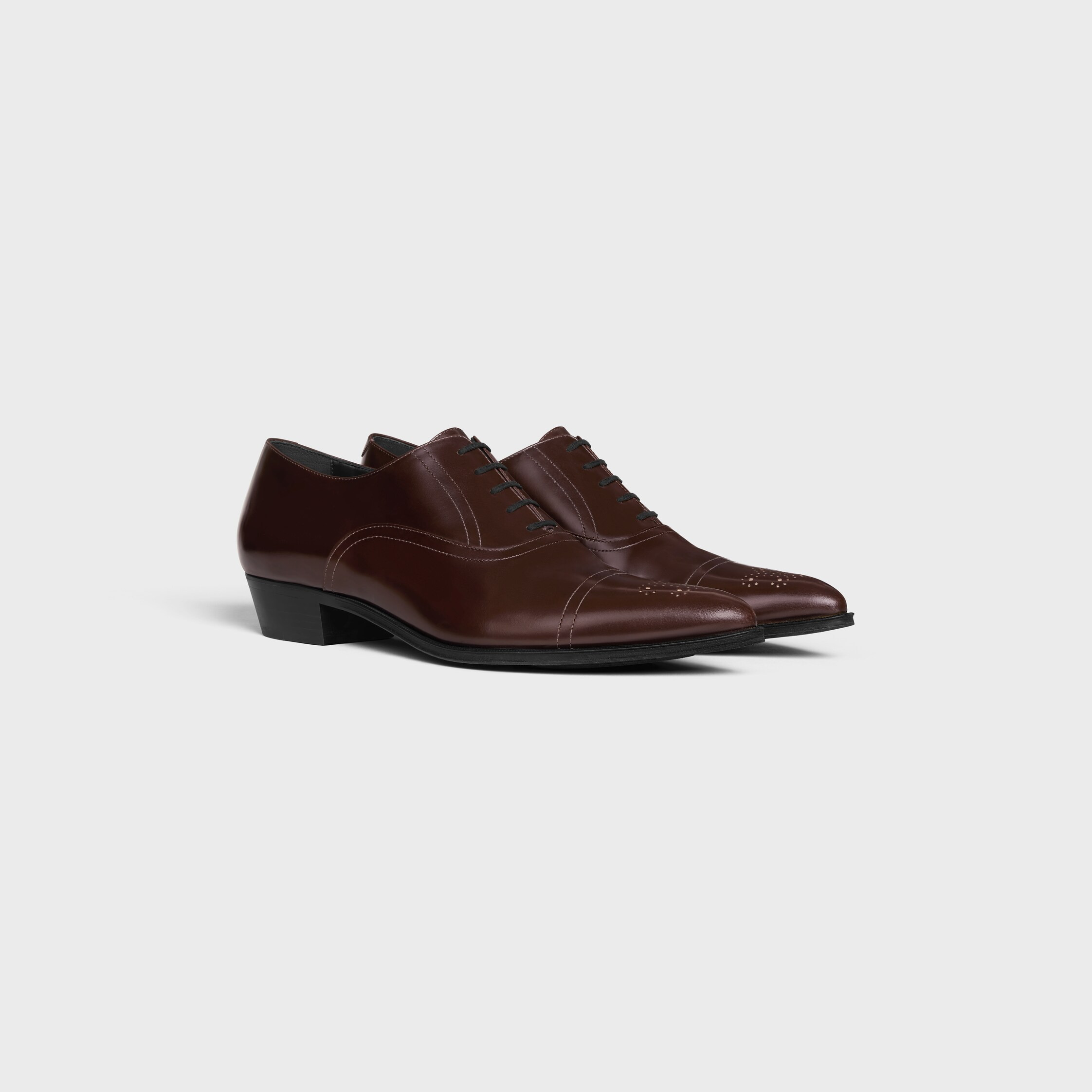CELINE JUDE PERFORATED OXFORD IN POLISHED BULL - 2