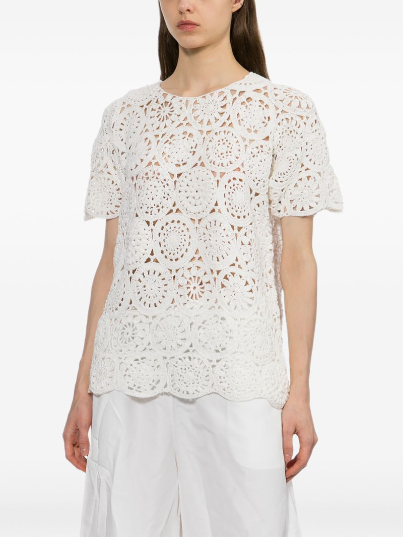 Comme Des Garçons crochet top outlook
