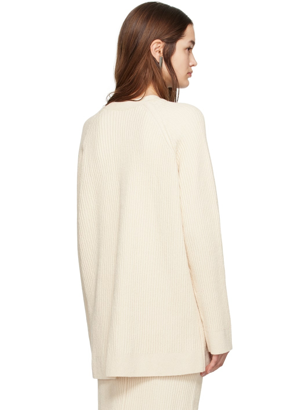 Off-White Button Cardigan - 3