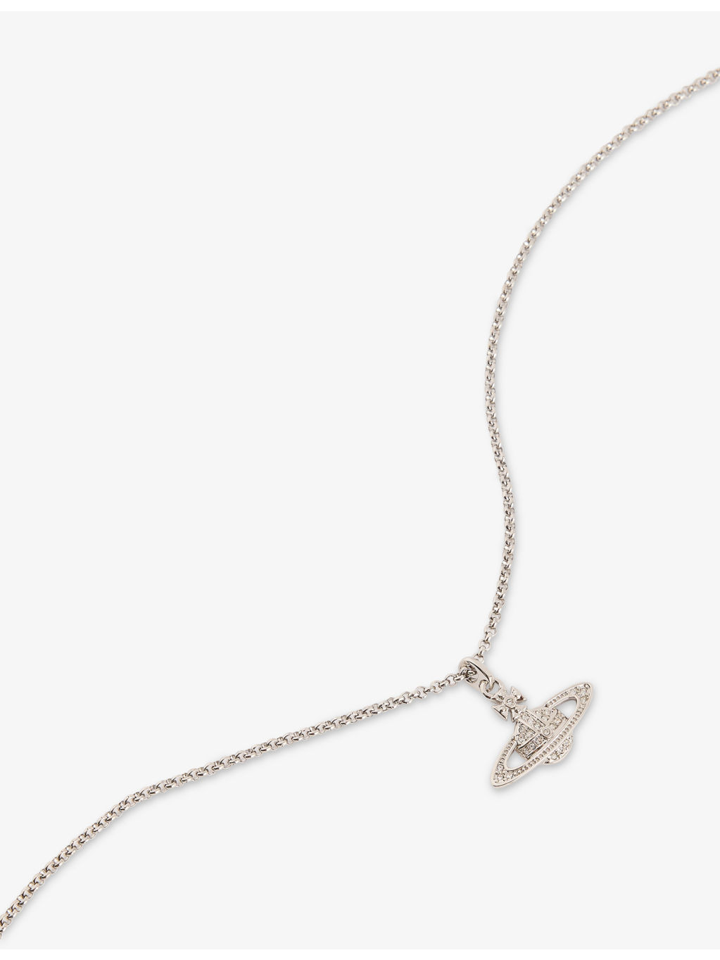 Bas Relief Orb mini silver-tone brass necklace - 3